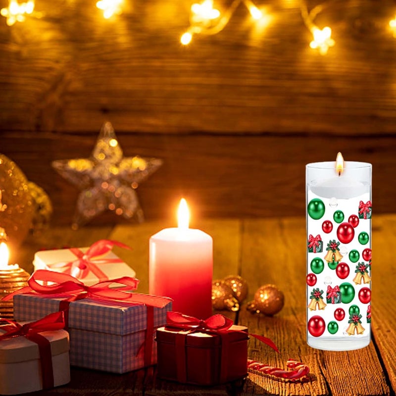 klarako 6066 Pieces Christmas Vase Filler Beads Floating Pearls Water Gel Beads, Christmas Vase Filler Beads Floating Pearls for Vase Filler Table Centerpieces Christmas Home Party Decoration - Image 2