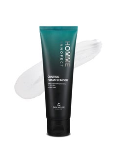The Skin House Homme Innofect Control Foam Cleanser for Men 405 floz l Oily Skin Cleanser l Deep Cleansing Pore Minimizer l Korean Skin Care Facial Wash 120ml
