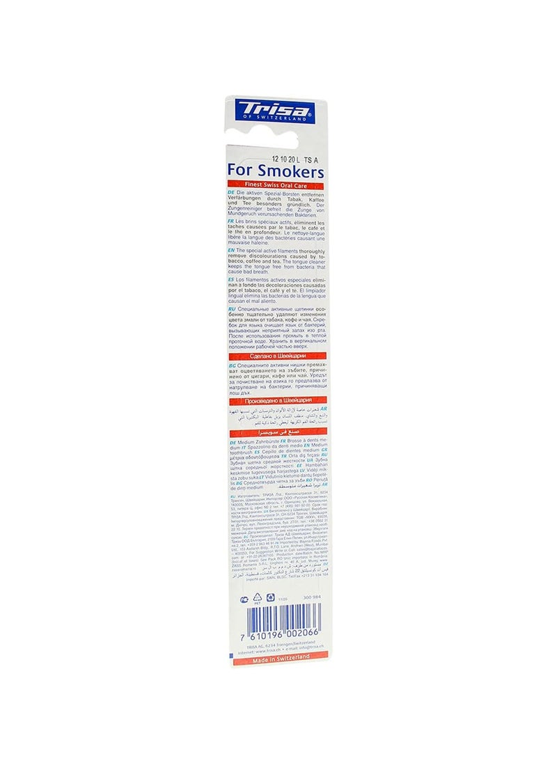 TRISA Smokers Toothbrush Medium  - Image 2