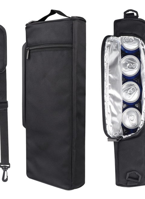 Insulated Golf Cooler Bag for Beer and Wine - Holds 6 Cans or 2 Bottles - Ideal for Golf Enthusiasts