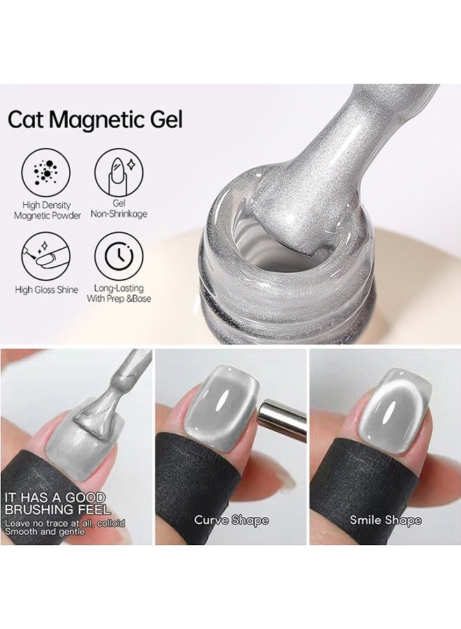 UR SUGAR Gel Polish, Soak-Off UV/LED, Red Cat Magnetic Gel, Glitter Gel Nail Polish For Salon DIY At Home - Image 5