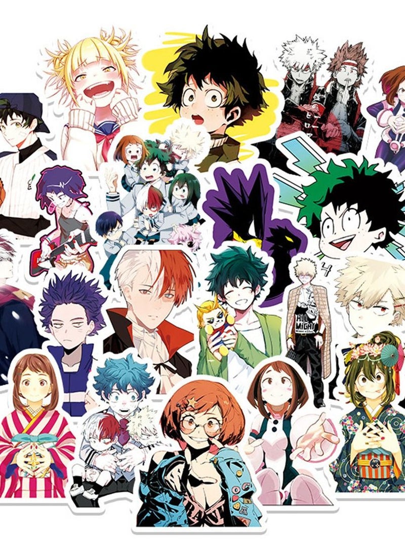 general 50-Piece My Hero Academia  Cute Vinyl Waterproof Sticker