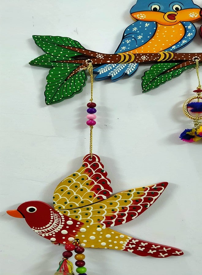 NOKHWAL Hanging Bird Couple Handmade Birds for Main Door Garden Decorative Wall Hanging Office Balcony Decoration Hanging Decorative Items for Holl Room Wall Décor Decorative for Home - Image 5