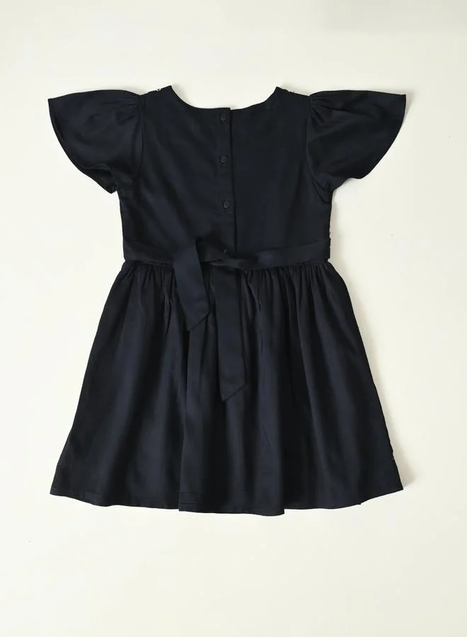 BELLA MODA Embroidered A-Line Dress