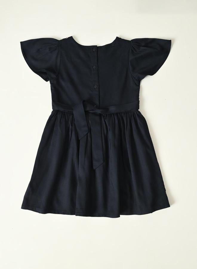 BELLA MODA Embroidered A-Line Dress - Image 3