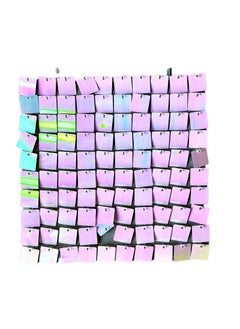 Generic 1 x 5 pcs Square Sequin Wall Panel Gatesby Wedding Decor Dream pink jx-2486 