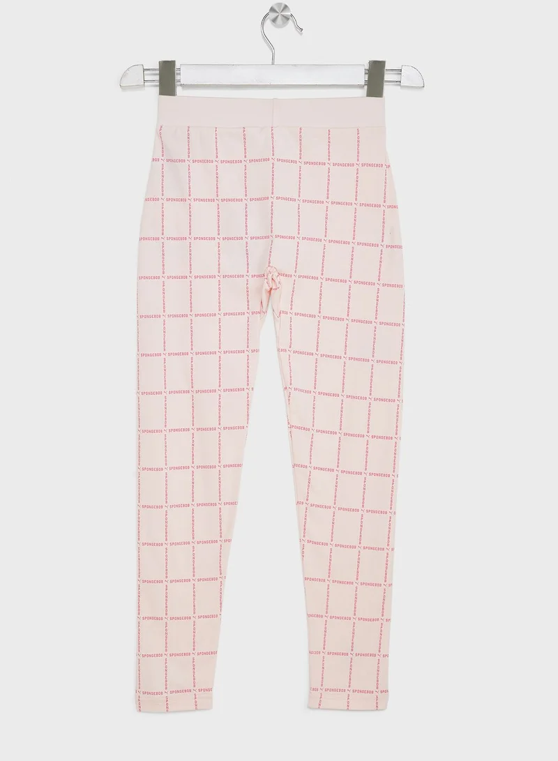 PUMA Kids Spongebob Aop Leggings
