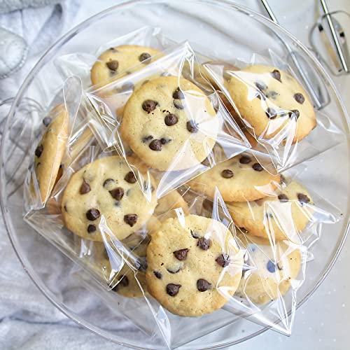 Morepack Clear Self Sealing Cellophane Bags,4X6 Inches 200 Pcs Cookie Bags Resealable Cellophane Bag For Packaging Cookies,Gifts- Plastic - Image 3