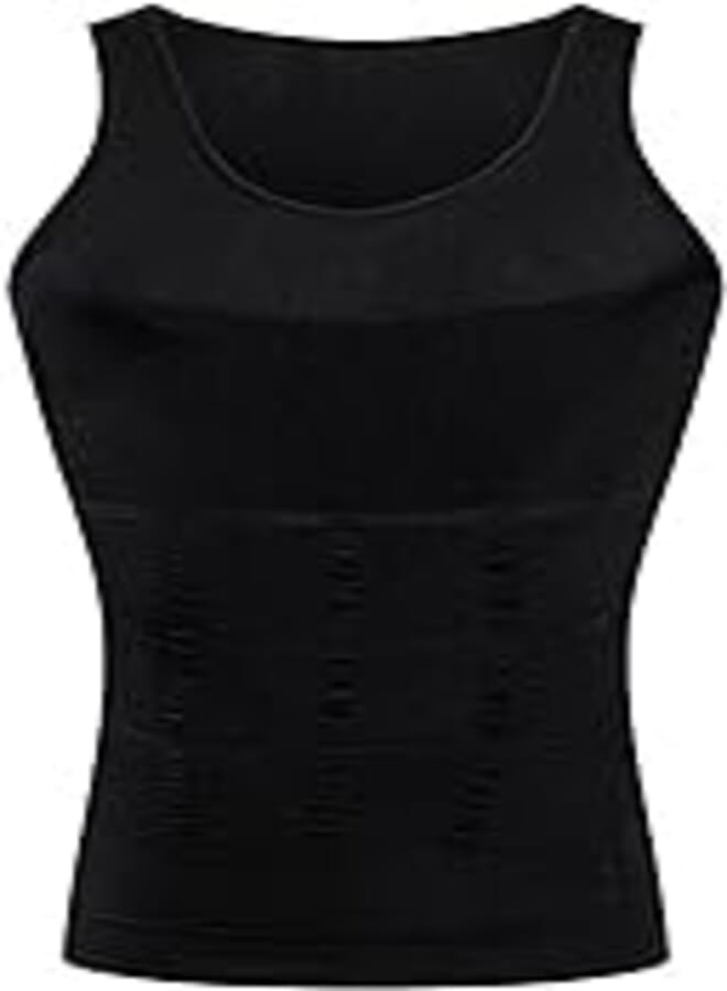 Men Tight Slimming Body Shapewear Vest Shirt Abs Abdomen Slim Tummy Belly Slim Body Shaper Underwear Vest Undershirt