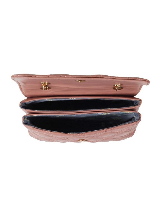 Mochi Women Peach Quilted Elegant Sling Bag (66-41) - Image 2