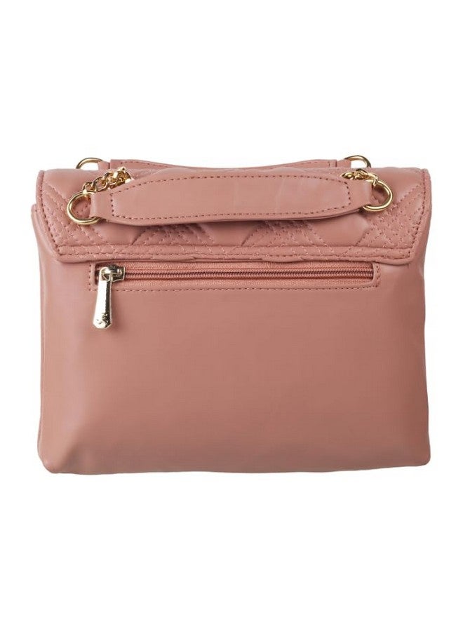 Mochi Women Peach Quilted Elegant Sling Bag (66-41) - Image 3