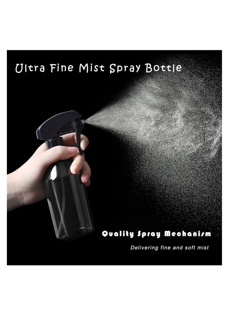 Excefore 2 Pcs Spray Bottles, 300ml Empty Watering Spray Bottles, Adjustable Leak-proof Clear Squirt Containers for Cleaning, Gardening, Disinfect, Hair Cut - Image 4