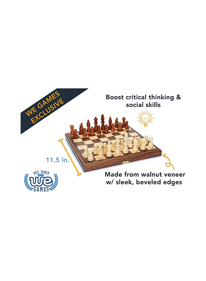 Wood Expressions Foldable Wood Travel Chess Set - Image 2