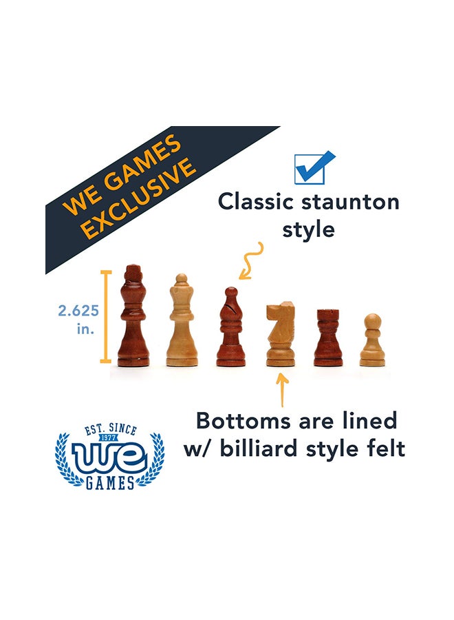 Wood Expressions Foldable Wood Travel Chess Set - Image 4