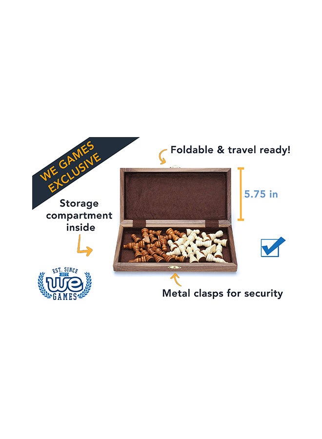 Wood Expressions Foldable Wood Travel Chess Set - Image 3