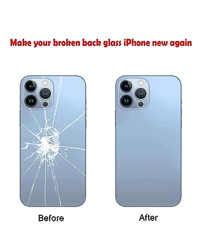 GUPFIX Back Glass Replacement for iPhone 13 Pro with Repir Tools, Big Hole Rear Back Cover Glass Replacement All Carriers with Pre-Installed Adhesive and Repairing Tool Kits (Sierra Blue) - Image 5