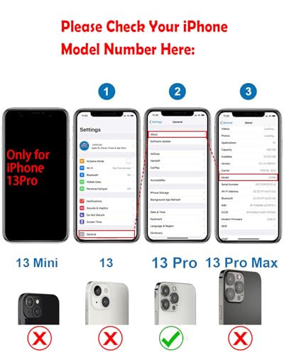 GUPFIX Back Glass Replacement for iPhone 13 Pro with Repir Tools, Big Hole Rear Back Cover Glass Replacement All Carriers with Pre-Installed Adhesive and Repairing Tool Kits (Sierra Blue) - Image 2