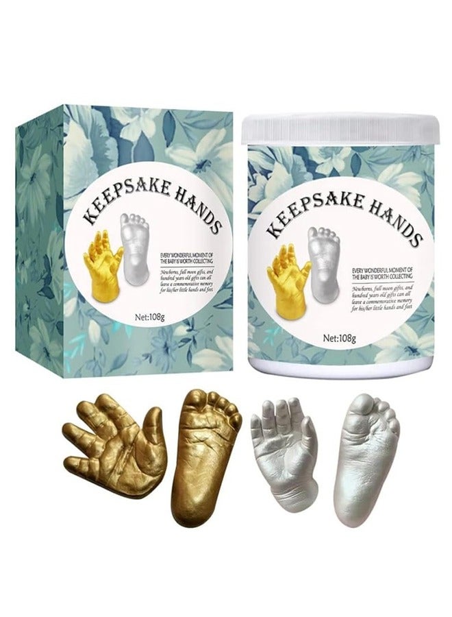 Baby Keepsake Hand Casting Kit, Kids Keepsake Sculptures, Infant Hand Foot Molding, Plaster Hand Moldings Casting Kit for First Birthday Newborn Gifts Kids - Image 1