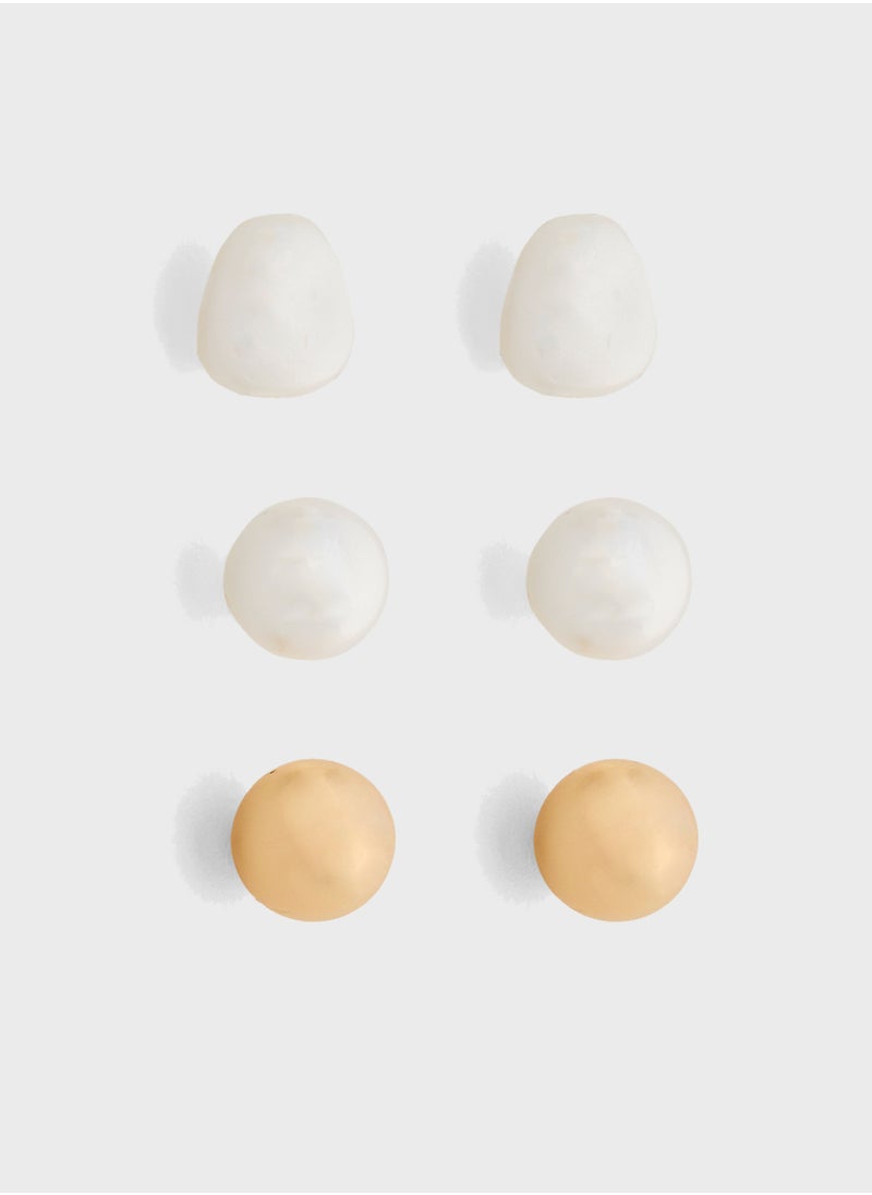 ELLA - 3 Pack Mix Earrings Set - Image 1