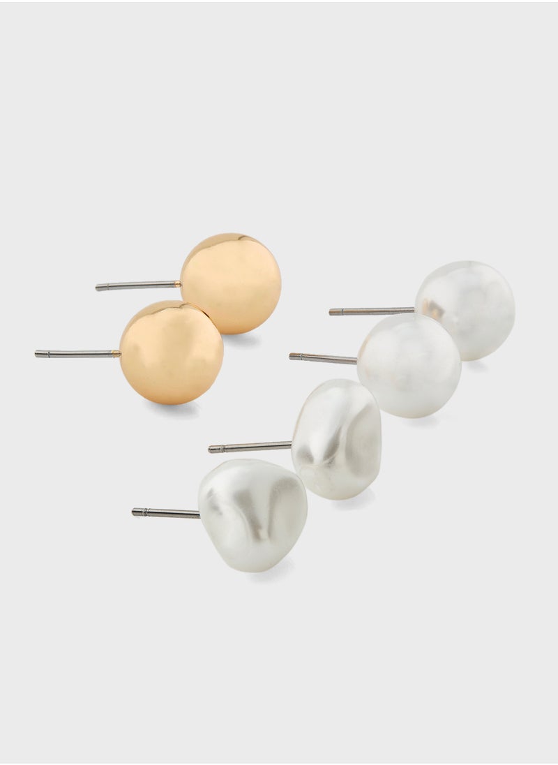 ELLA - 3 Pack Mix Earrings Set - Image 1