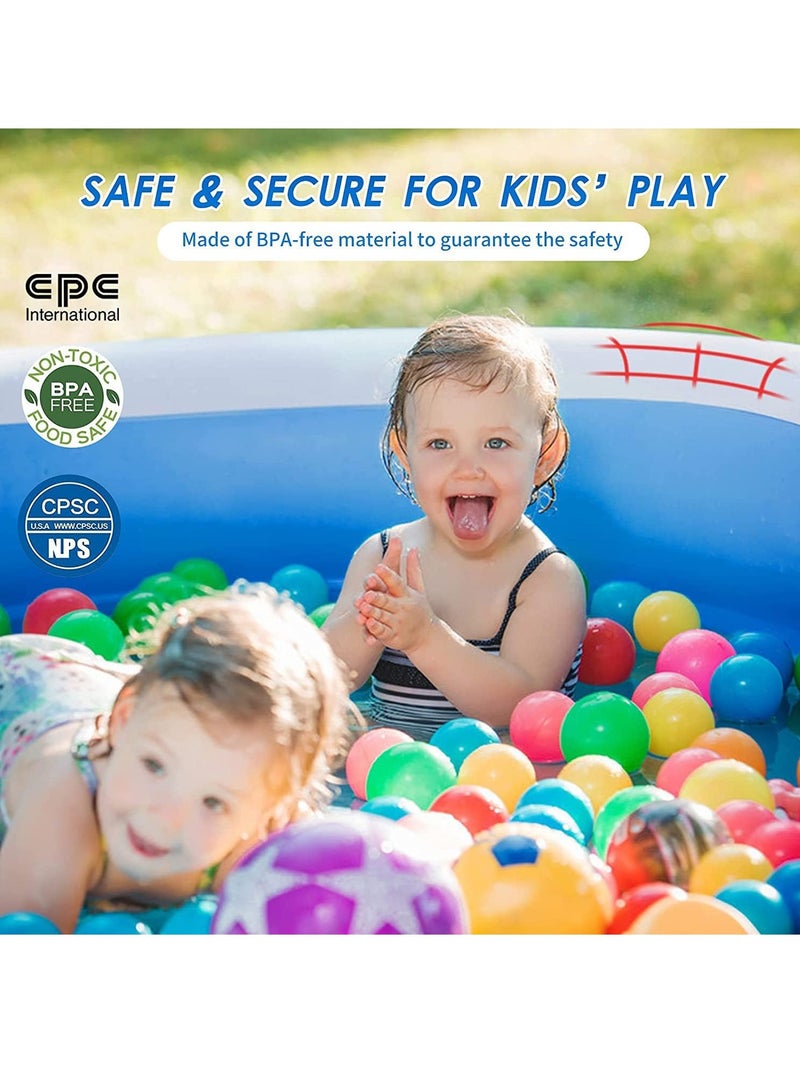 VUCATIN Inflatable Swimming Pool Thickened Full-Sized Above Ground Kiddie Inflatable Family Swimming Lounge Pool Outdoor Toys for Kids & Adults Blow up Pool for Backyard Patio (388*195*60cm（L x W x H）) - Image 5