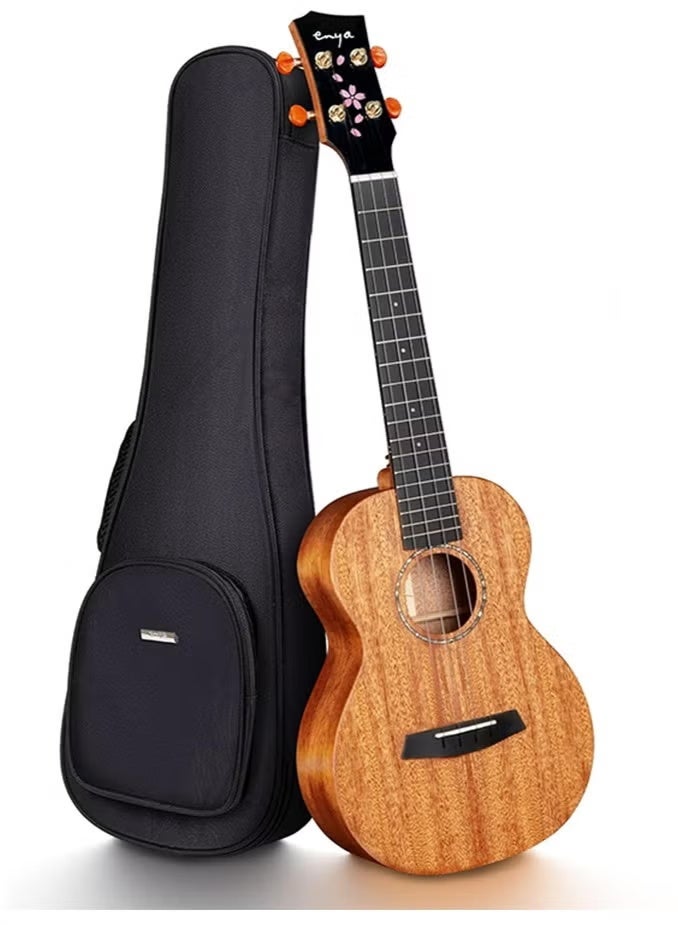 Enya Concert Ukulele 23-inch Solid Mahogany Ukulele, Suitable for Beginners and Adults - Ukulele Set (EUC-MS) - Image 1