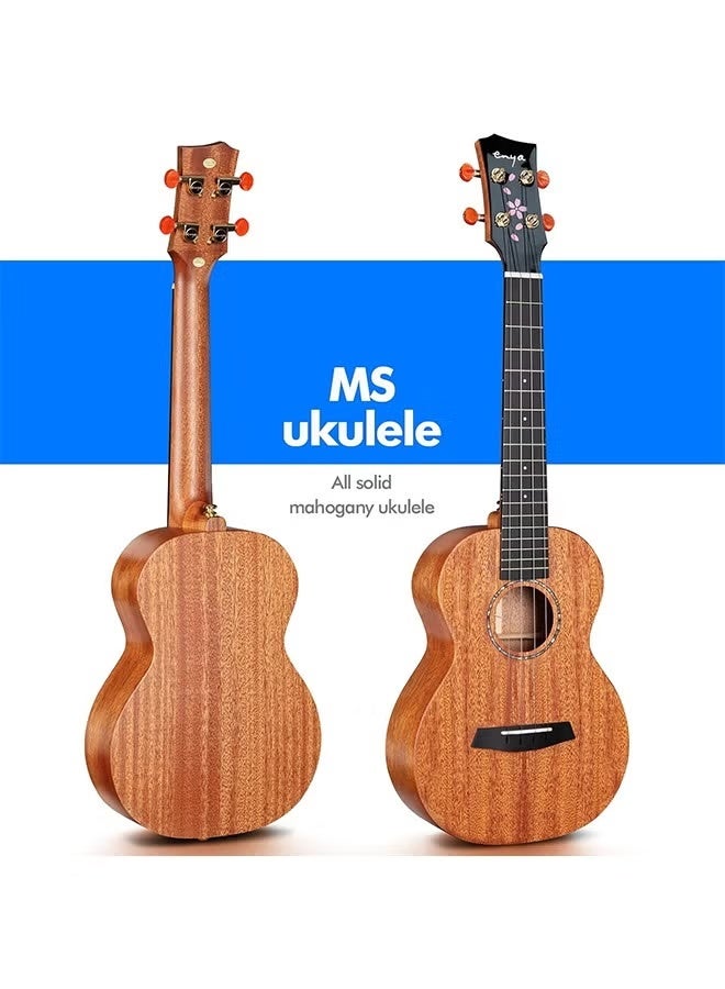 Enya Concert Ukulele 23-inch Solid Mahogany Ukulele, Suitable for Beginners and Adults - Ukulele Set (EUC-MS) - Image 5