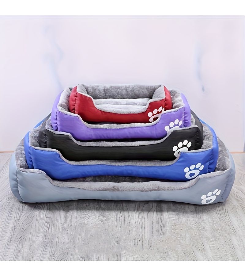 Black Warm Dog Bed Mat for Medium Dogs All Season Pet Pad - Image 3