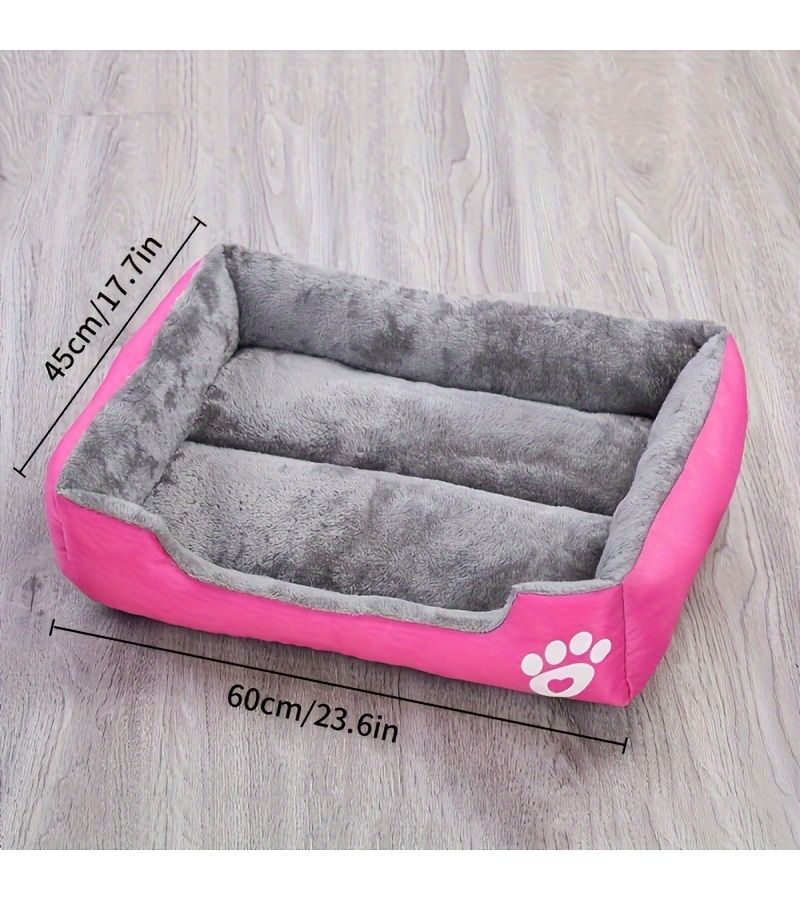 Black Warm Dog Bed Mat for Medium Dogs All Season Pet Pad - Image 5