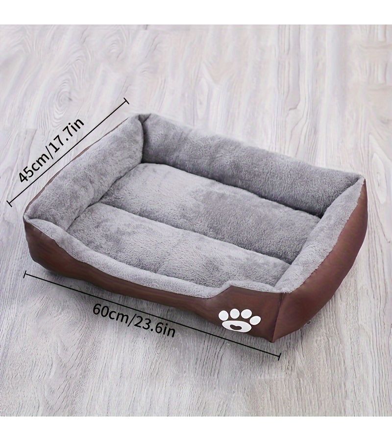 Black Warm Dog Bed Mat for Medium Dogs All Season Pet Pad - Image 4