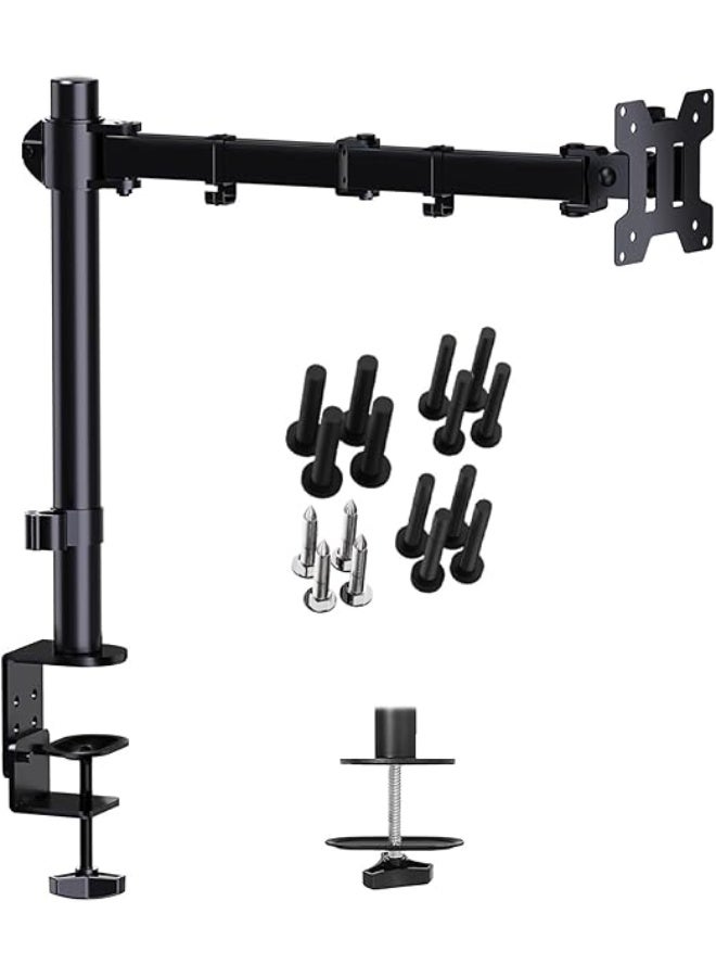 Professional single monitor stand (desk arm) - Supports monitors up to 32 inches (10 kg load capacity) - Full VESA 100x100 compatibility - Easy to install for home and office - Image 3