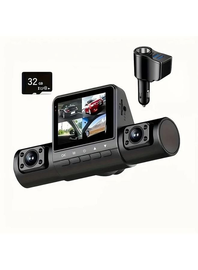 4 Camera 1080P HD Night Vision Car Dash Cam Front Left Right Rear With 32G Card - Image 1