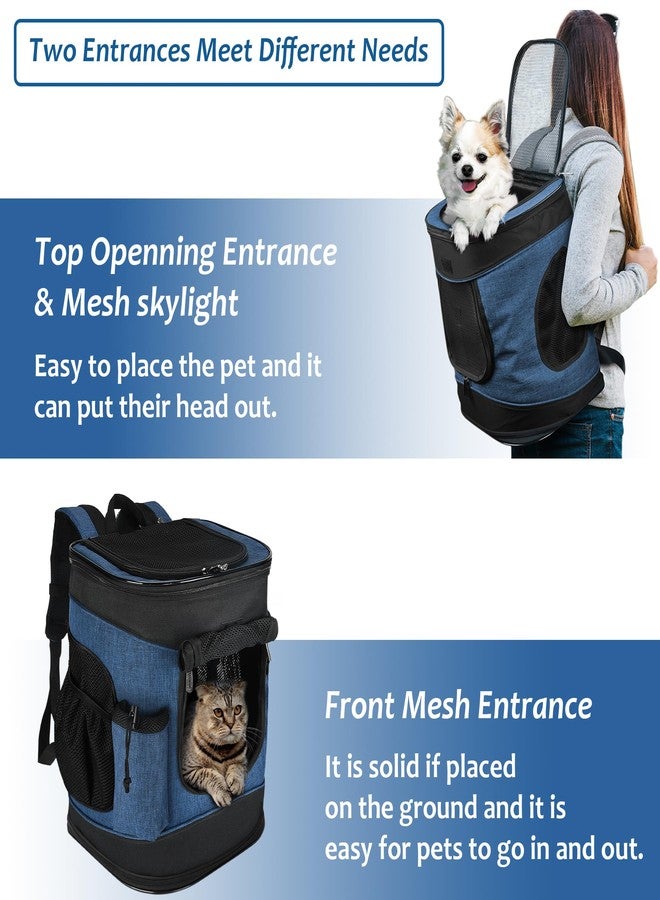 Kritter Planet Pet Carrier Backpack for Cats Dogs, Breathable Pet Backpack with 4 Mesh Window, Portable Pet Carrier for Camping - Image 5