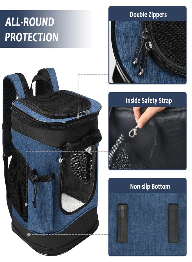 Kritter Planet Pet Carrier Backpack for Cats Dogs, Breathable Pet Backpack with 4 Mesh Window, Portable Pet Carrier for Camping - Image 3