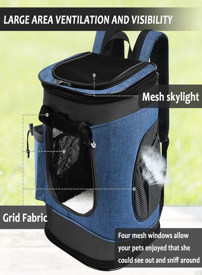 Kritter Planet Pet Carrier Backpack for Cats Dogs, Breathable Pet Backpack with 4 Mesh Window, Portable Pet Carrier for Camping - Image 2
