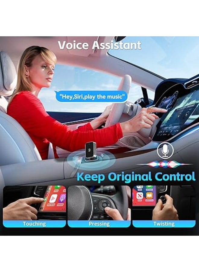 Wireless CarPlay Adapter for iPhone – High-Quality Dongle, Convert Wired to Wireless CarPlay – Plug & Play, 5GHz Fast WiFi, Low Latency – Compatible with Cars 2016+ (iOS Only) - Image 2