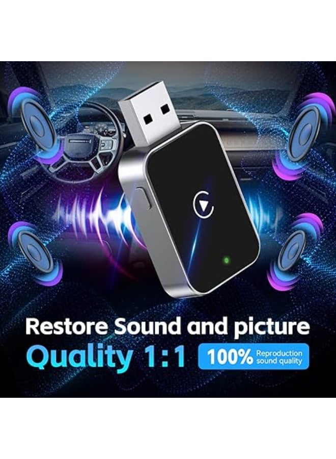 Wireless CarPlay Adapter for iPhone – High-Quality Dongle, Convert Wired to Wireless CarPlay – Plug & Play, 5GHz Fast WiFi, Low Latency – Compatible with Cars 2016+ (iOS Only) - Image 3