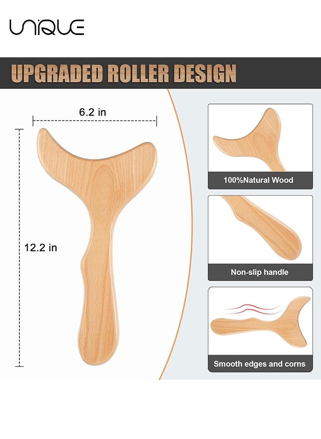 Unique Wood Therapy Massage Tools - Wooden Lymphatic Drainage Massager - Cellulite Remover Body Sculpting Tool for Cellulite Reduction - Muscle Tension Release - Body Contouring and Shaping  - Image 2