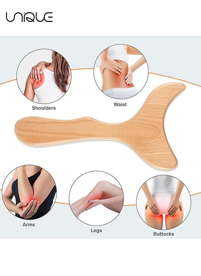 Unique Wood Therapy Massage Tools - Wooden Lymphatic Drainage Massager - Cellulite Remover Body Sculpting Tool for Cellulite Reduction - Muscle Tension Release - Body Contouring and Shaping  - Image 3