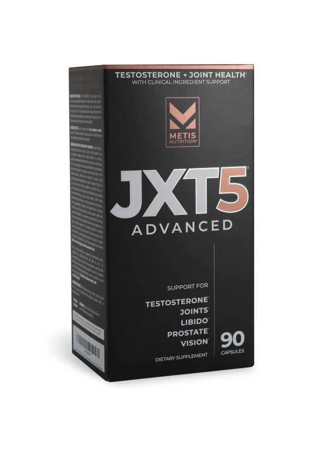 METISNutrition - Metis Nutrition Jxt5 Joint Health - 5-In-1 Men'S Health Supplement To Libido, Prostate, And Vision - Test Boost, Joint Support, And Improve Energy (90 Capsules) - Image 1