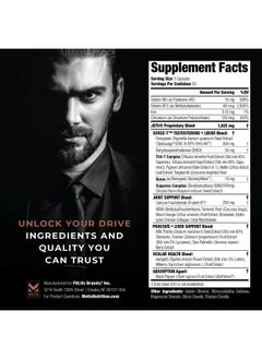 METISNutrition Metis Nutrition Jxt5 Joint Health - 5-In-1 Men'S Health Supplement To Libido, Prostate, And Vision - Test Boost, Joint Support, And Improve Energy (90 Capsules)  - Image 2