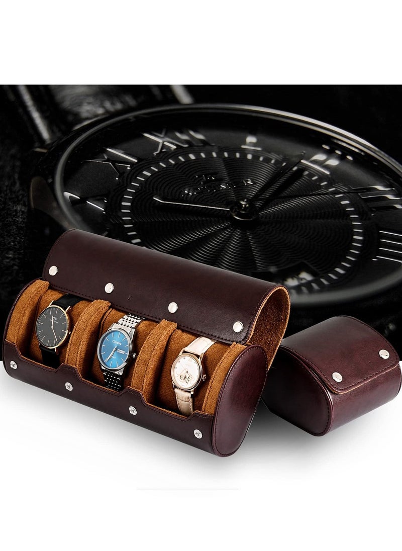 Watch Roll Travel Case Watch Box Organizer for Men Watch Display Storage Portable Watch Rolls PU Leather Cases