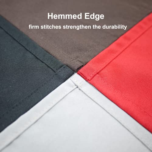 Weavric Cloth Dinner Napkin Bulk, Set of 12, 20 X 20 Inches, Washable Reusable Black Table Napkins with Hemmed Edge for Wedding, Party, Hotel, Restaurant - Image 4