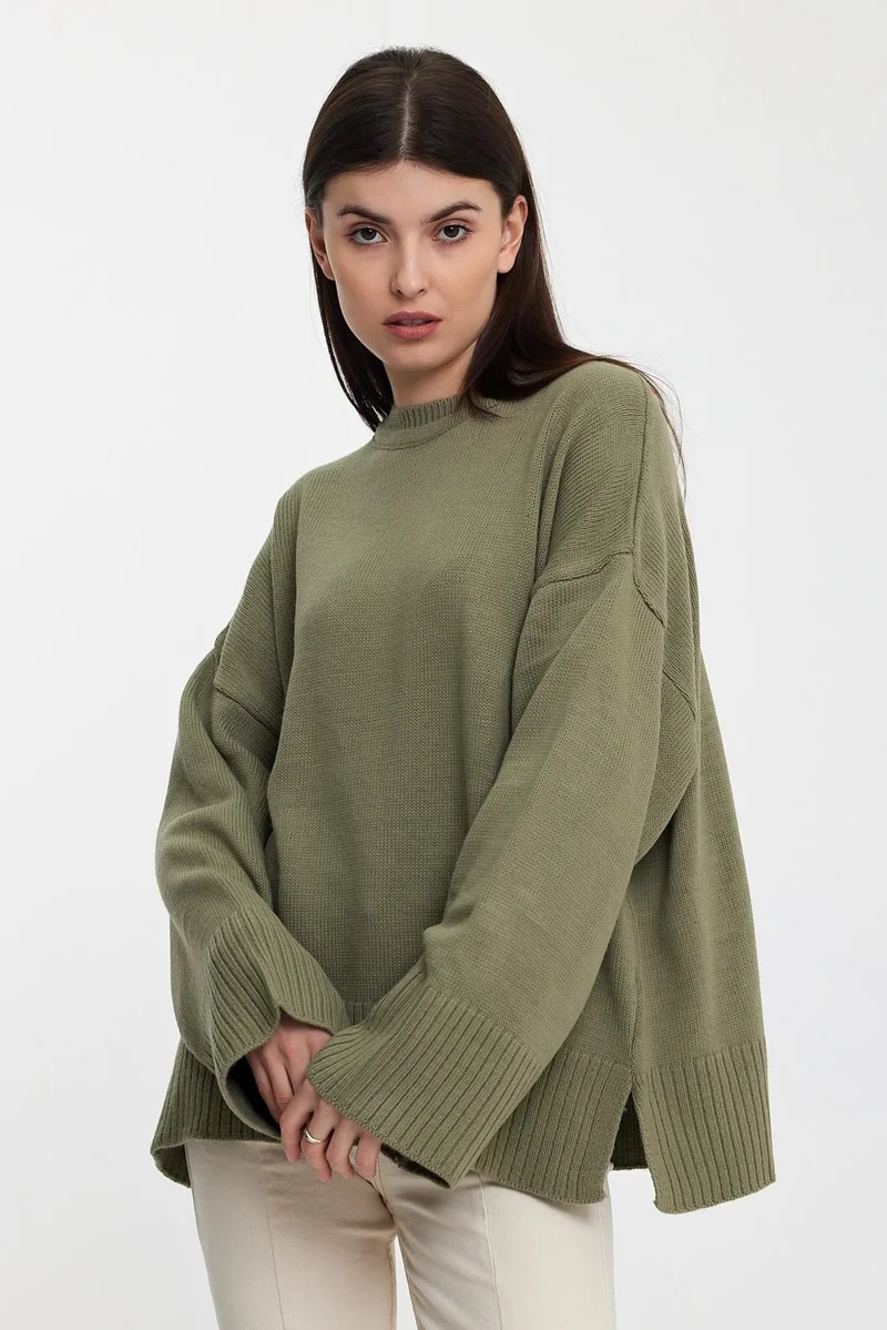 الكسندر جاردي Alexandergardı Oversize Basic Sweater(A92145-S)