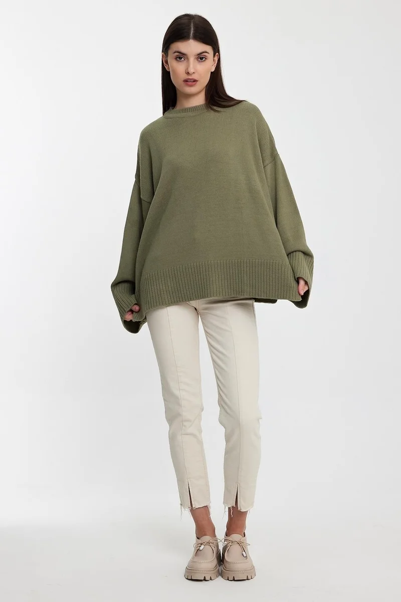 الكسندر جاردي Alexandergardı Oversize Basic Sweater(A92145-S)