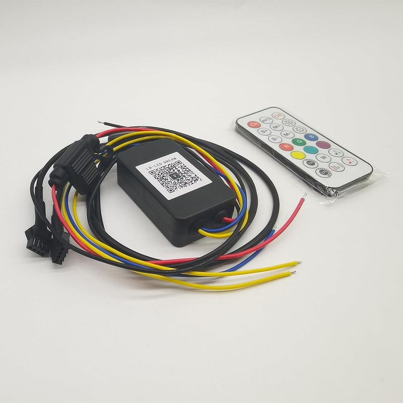 ZONECONA Dreamcolor Motorcycle RGB LED Lights Controller with APP/RF Remote - Image 5