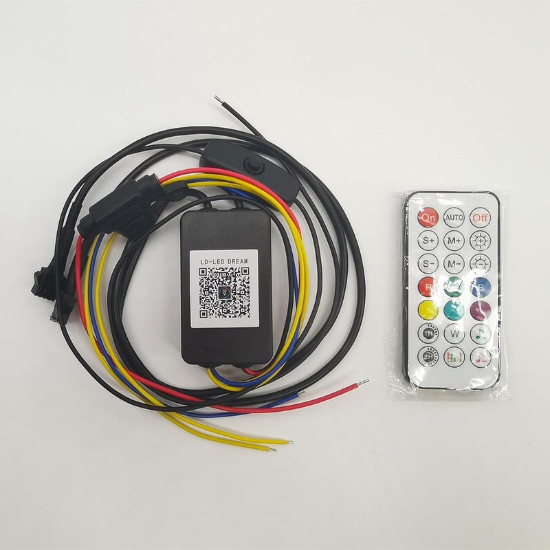 ZONECONA Dreamcolor Motorcycle RGB LED Lights Controller with APP/RF Remote - Image 4