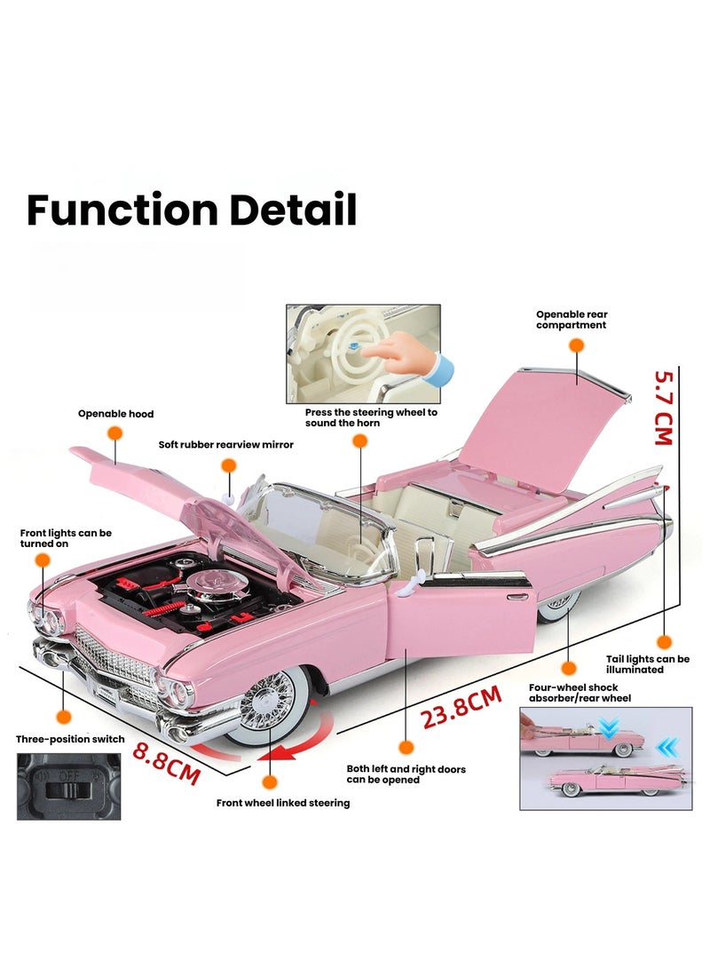 general 1:24 alloy car model ornaments children's toys pullback light simulation model treasures - Image 2