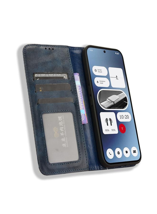 S-TOP Case For Nothing Phone 2a Magnetic Buckle Retro Texture Leather Phone Case - Image 4