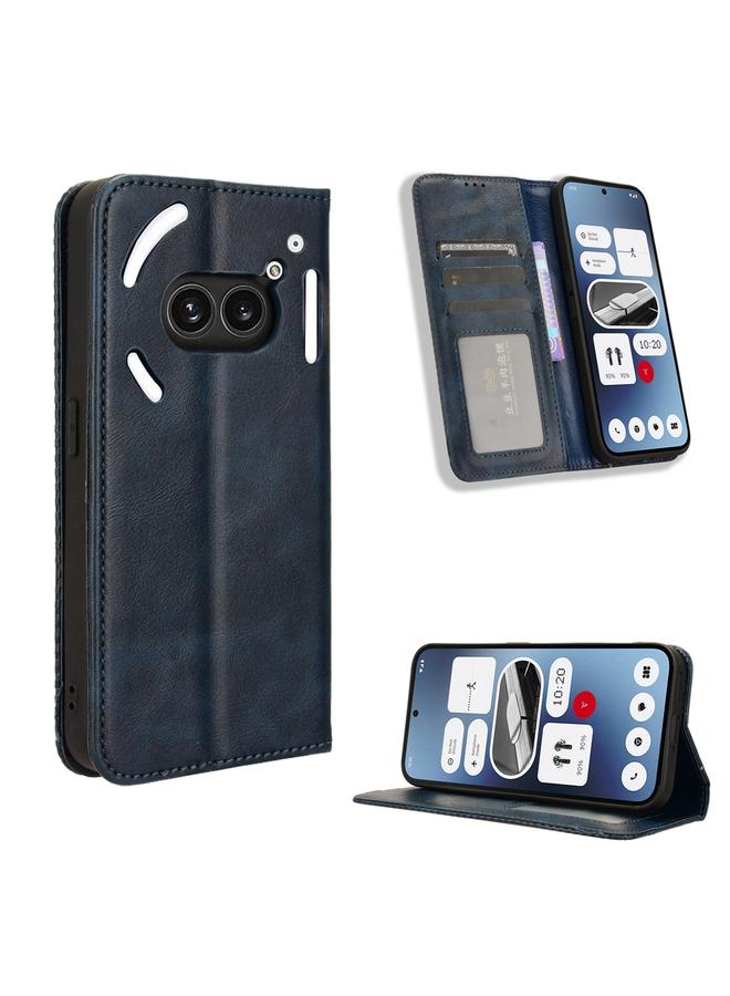 S-TOP Case For Nothing Phone 2a Magnetic Buckle Retro Texture Leather Phone Case - Image 1